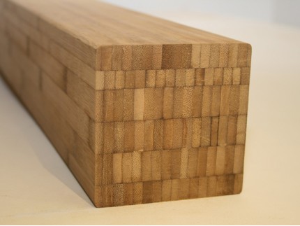 Solid bamboo dimensional lumber