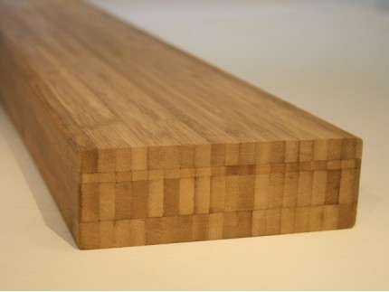 Solid bamboo dimensional lumber